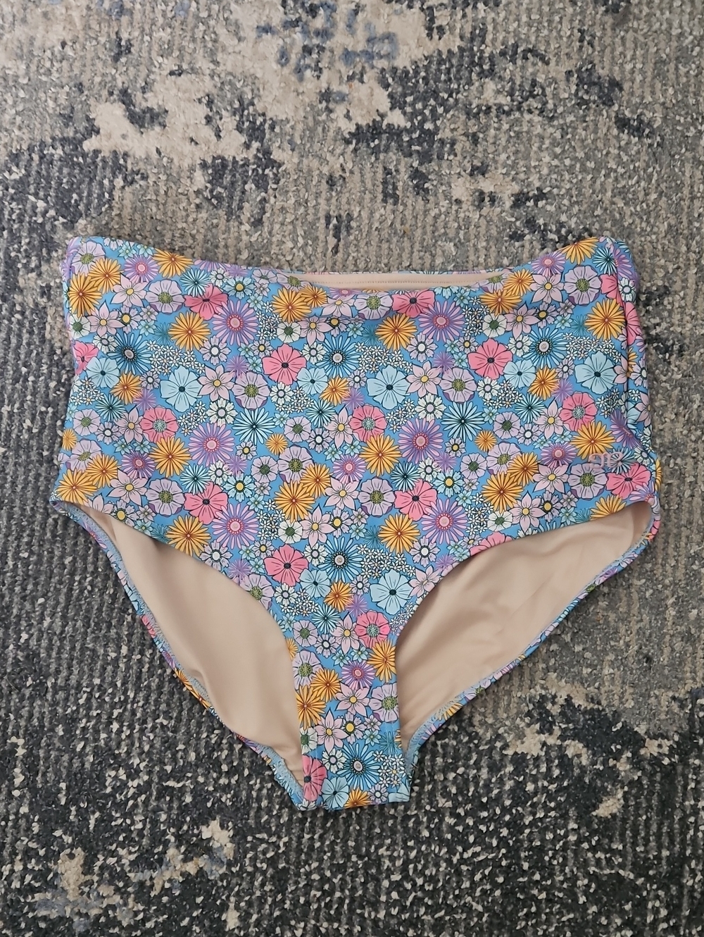 Albion High Waist Swim Bottoms In Darling Blue Nwot
